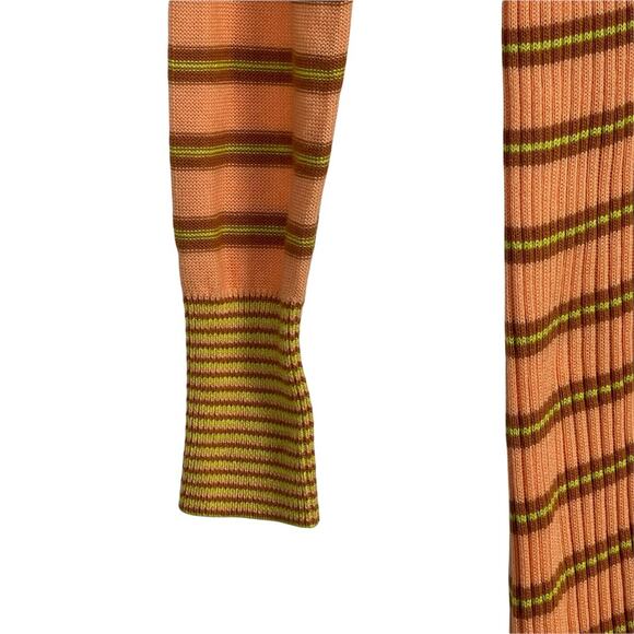 Free People Vista Cardi Striped Longline Button Front Size Small NWOT - Picture 5 of 11